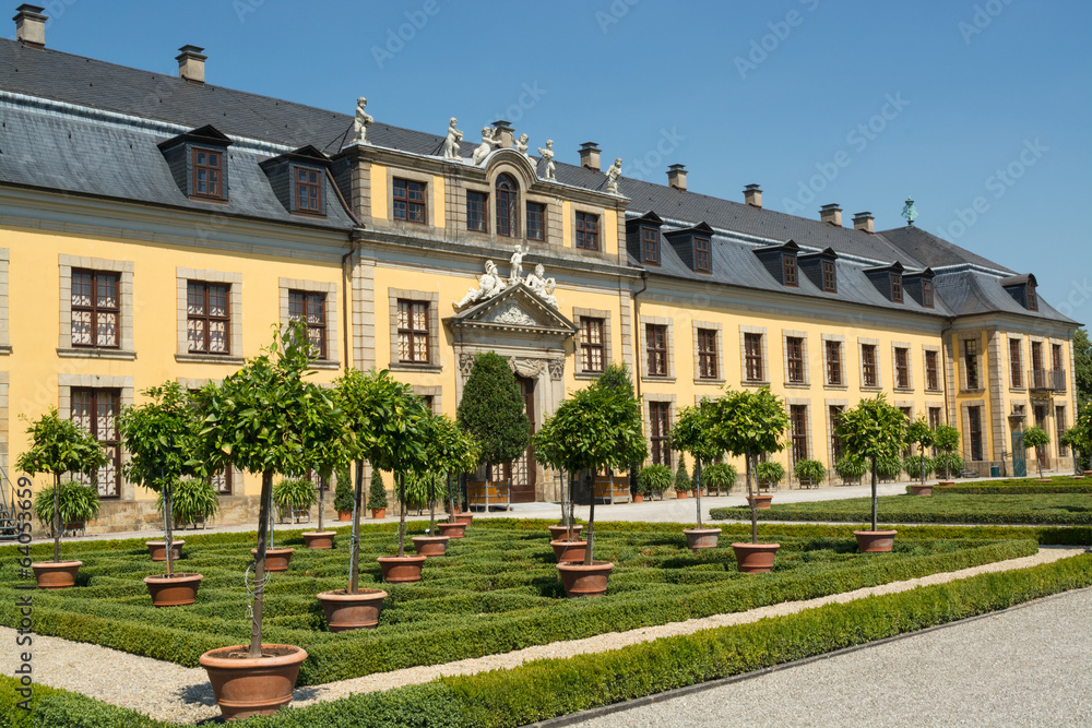 The old palace of Herrenhausen gardens, Hannover, Germany