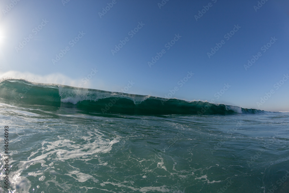 Ocean Wave Wall Crashing Shallows Ocean Wave Wall Crashing Shallows