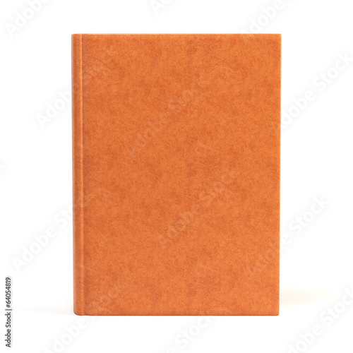 Brown book cover. Isolated on white © nikolayn