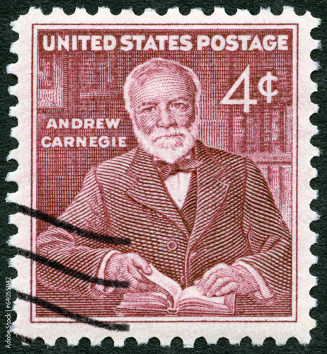 USA - 1960: shows Andrew Carnegie (1835-1919), industrialist