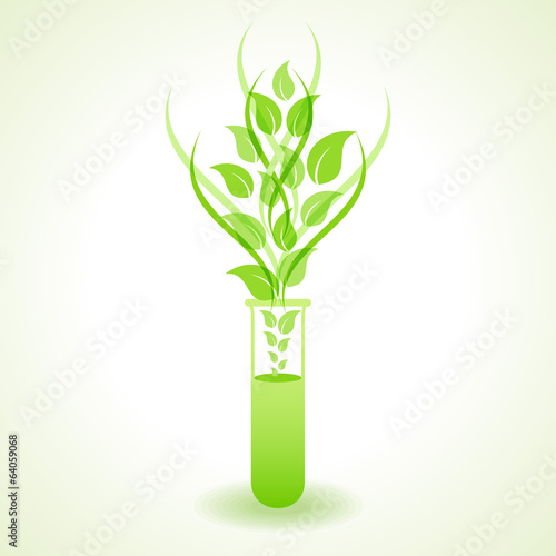 Herbal chemistry concept stock vector