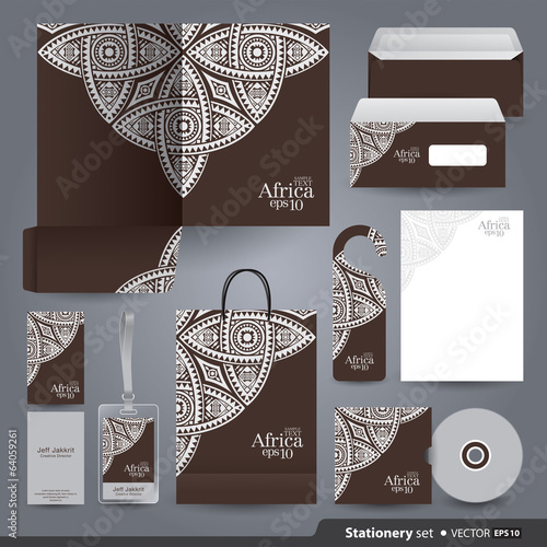 Stationery template design.