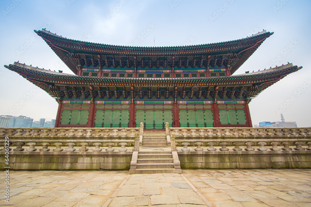 Naklejka premium Gyeongbokgung Palace in Seoul , South Korea