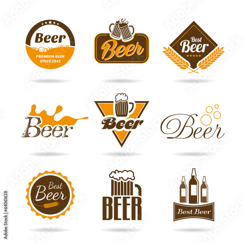 Beer icon set