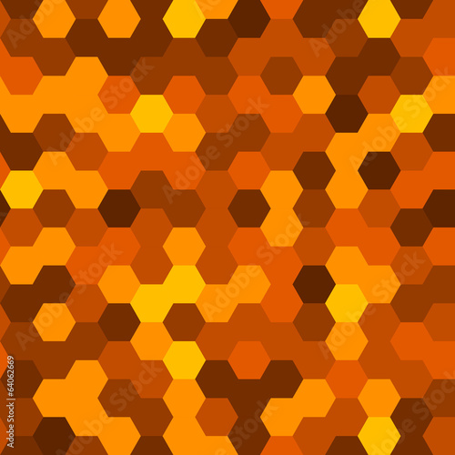 Hexagons Abstract Background. Geometric Seamless Pattern. Vector