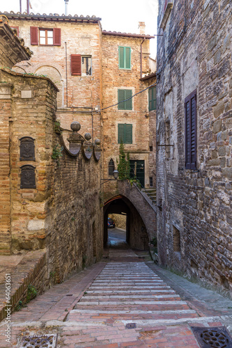 old town of Perugia  Umbria  Italy