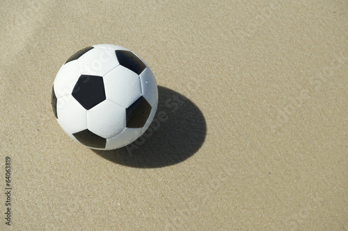 Classic Football Soccer Ball Brazilian Beach