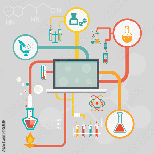 Science and research infographics