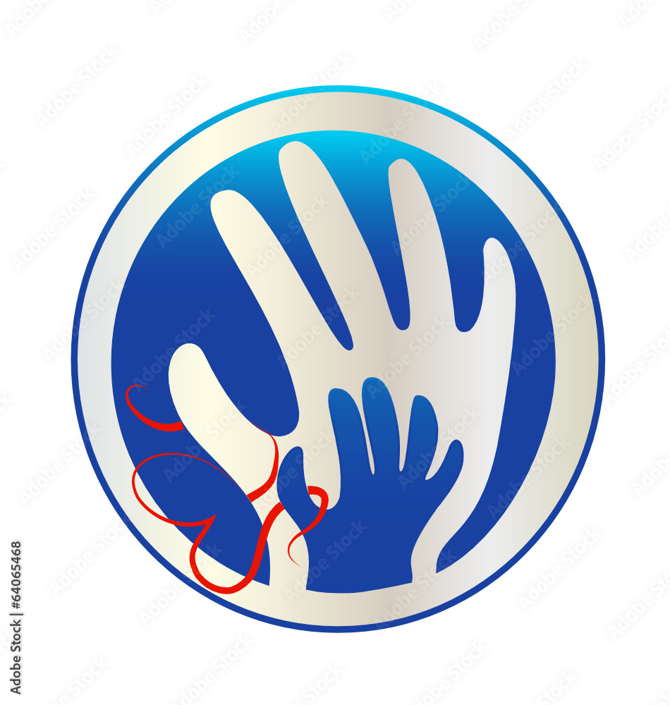 Hands love union logo vector Hands love union logo vector
