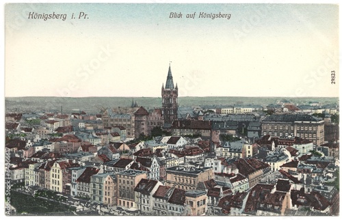 Konstfotografi Blick auf Königsberg i. Pr. 1914 (hist. Postkarte)