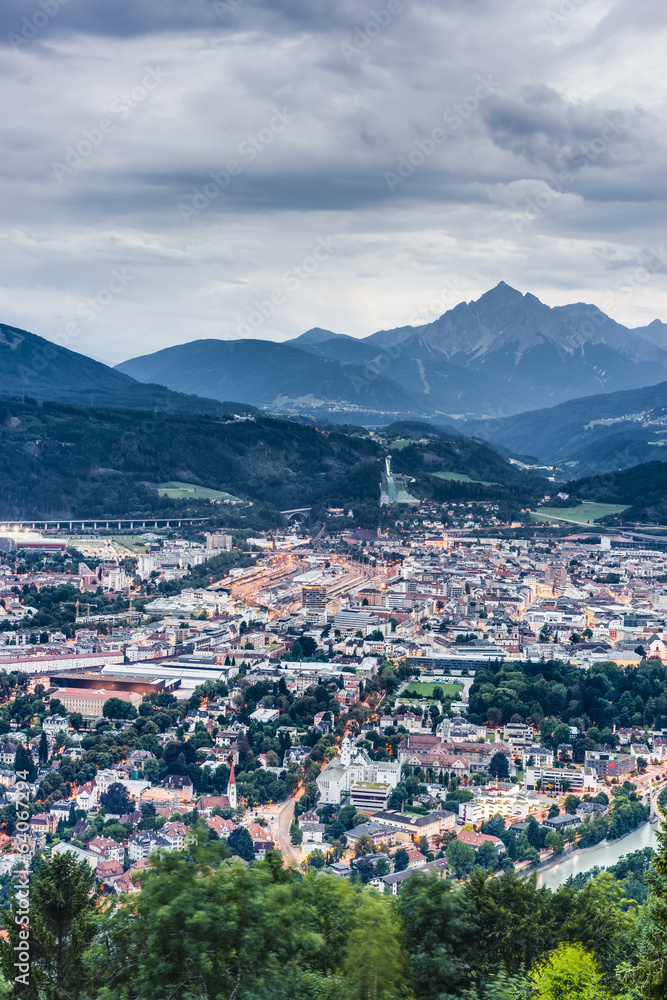 Nordkette mountain in Tyrol, Innsbruck, Austria.