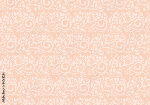 Sweet Flora abstract retro pattern background