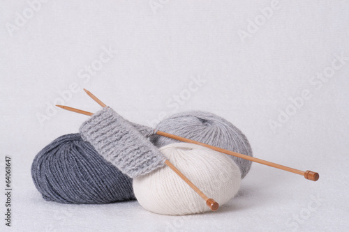 Knitting Accessories. Yarn Balls