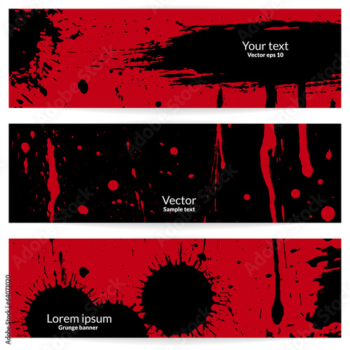 Grunge vector banners