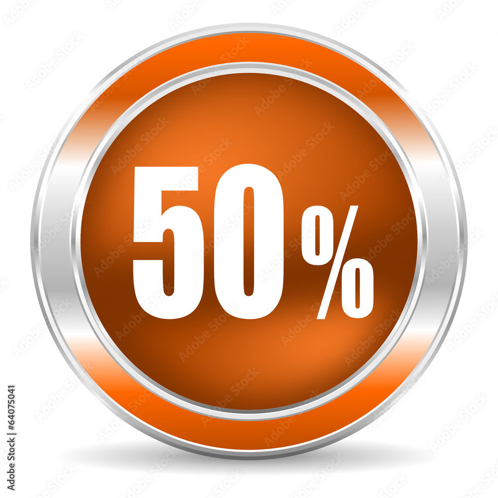 50 percent icon 50 percent icon