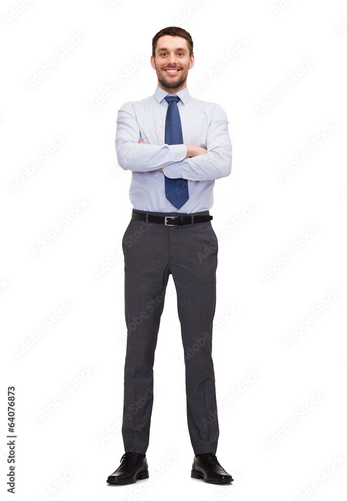 handsome buisnessman with crossed arm handsome buisnessman with crossed arm