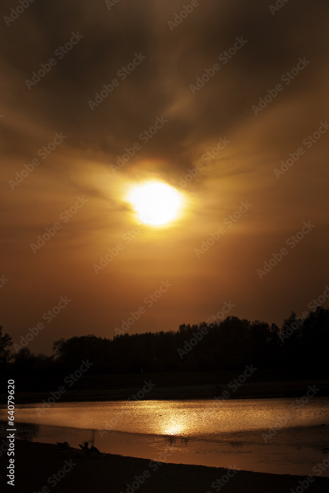 sunset lake