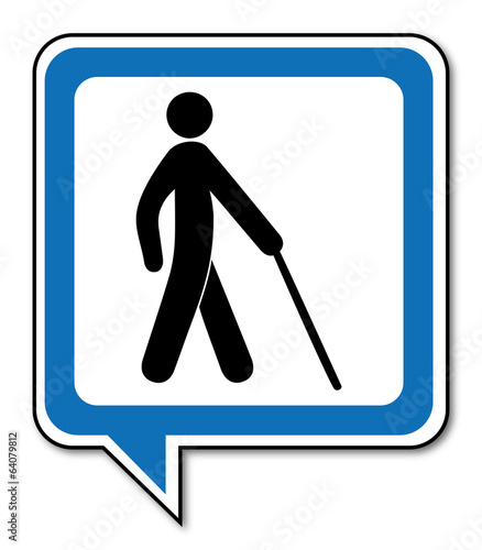 Logo personne handicapée.
