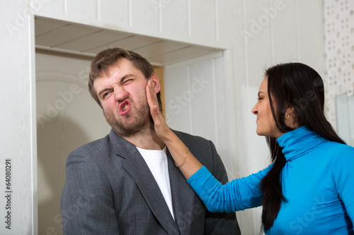 Fotografia Female slap her partner