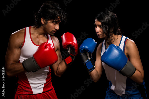Male and Female Boxers © Nicholas Piccillo