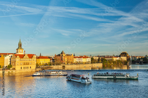 Wallpaper Mural Prague Stare Mesto embankment view from Charles bridge Torontodigital.ca