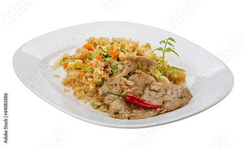 Fried rice with pork