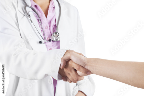 Doctor handshaking with patient 1