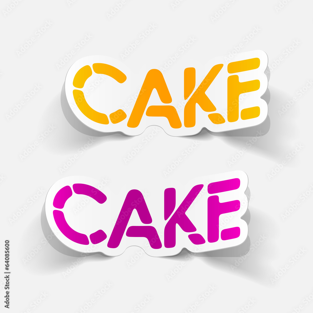 realistic design element: cake realistic design element: cake