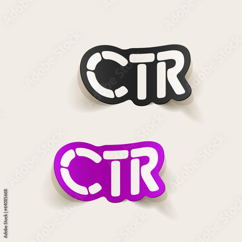 realistic design element: ctr