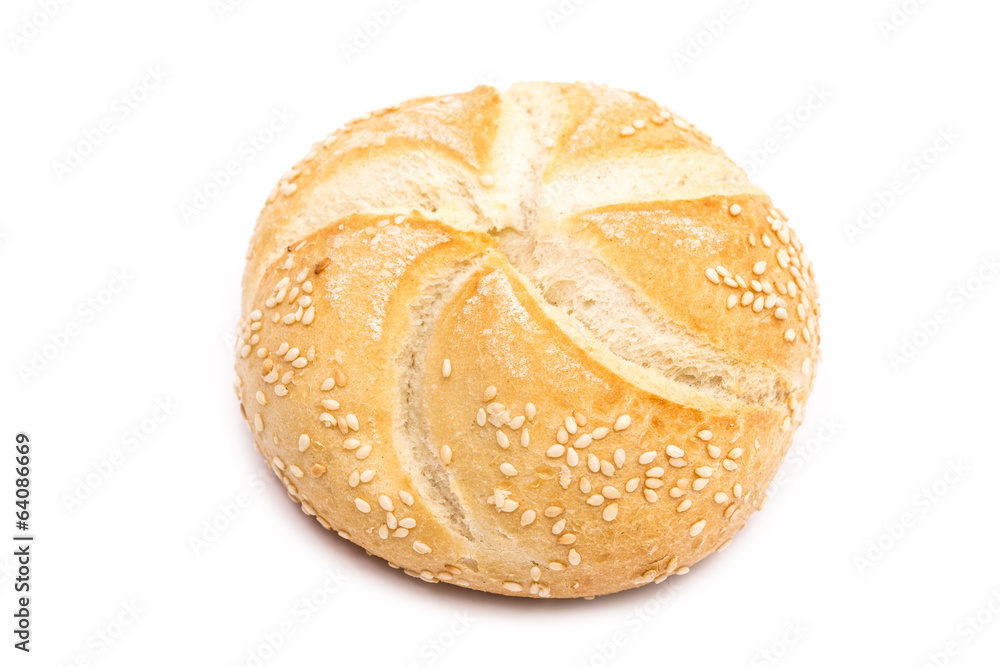 Round Bread Isolated On White Round Bread Isolated On White