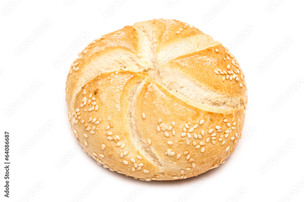 Round Bread Isolated On White Round Bread Isolated On White