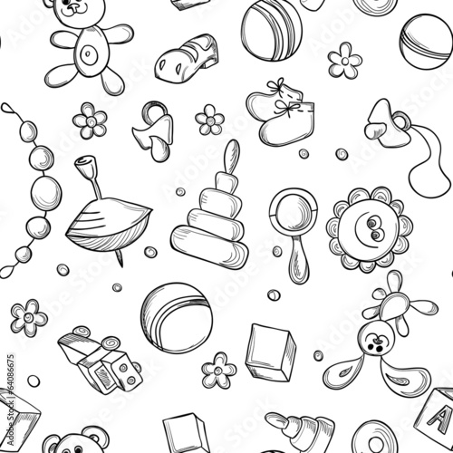 Seamless children background
