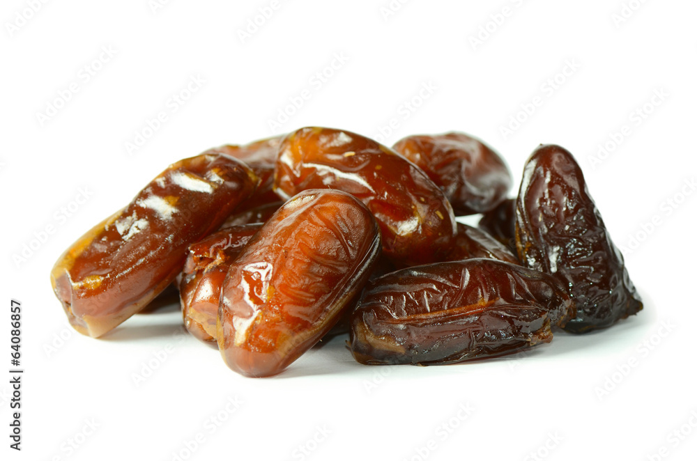 Dates isolated on white background Dates isolated on white background