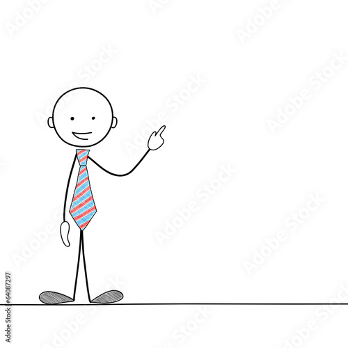 STICKMAN POINTING (showing marketing advertising pr)