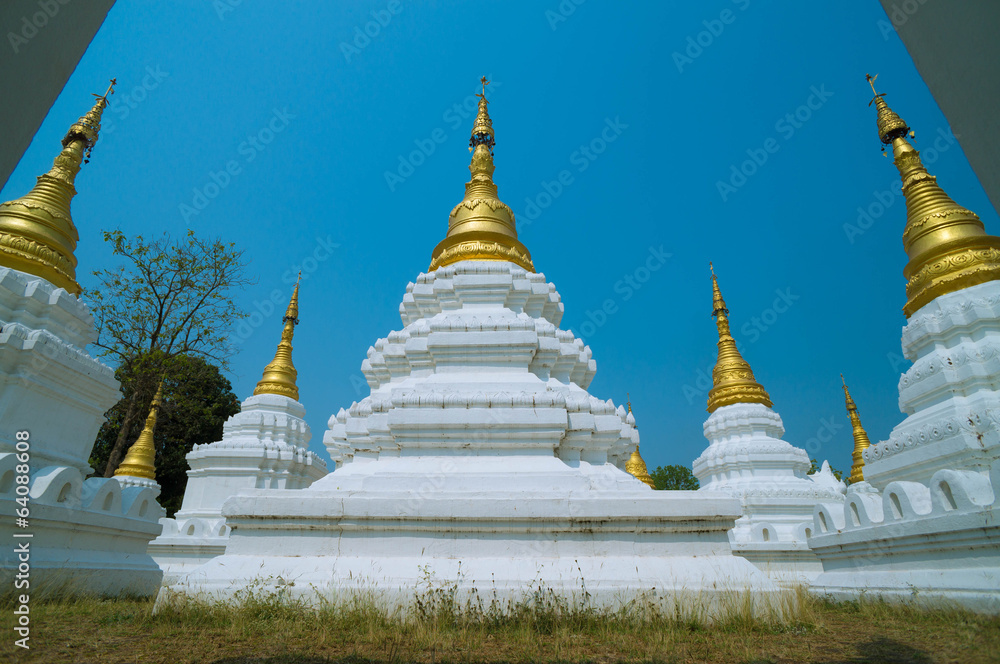 Naklejka premium Twenty pagoda