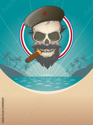 revolution totenkopf hintergrund schädel zigarre