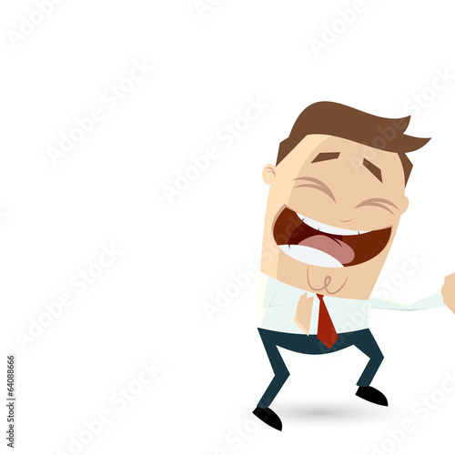 lachen lustig business mann cartoon