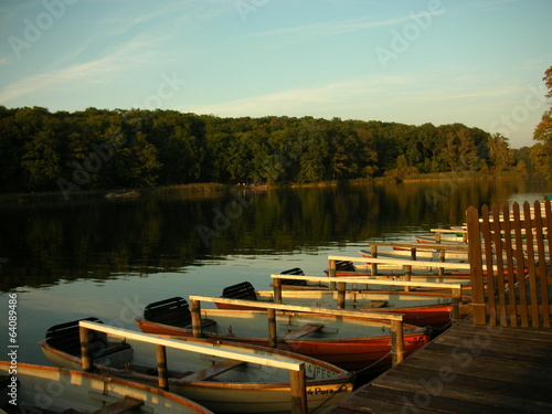 Row boats at Schlachtensee, Berlin