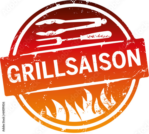 Stempel Feuer Grillsaison