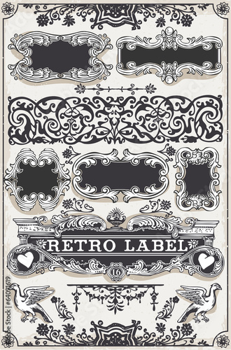 Vintage Hand Drawn Graphic Banners and Labels