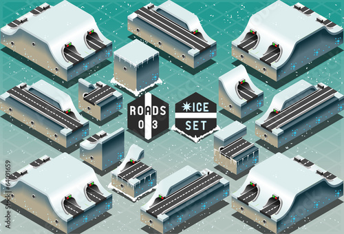 Isometric Galleries Tunnels on Frozen Terrain