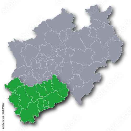 Karte Regierungsbezirk Köln
