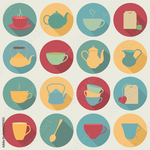 Tea icons.