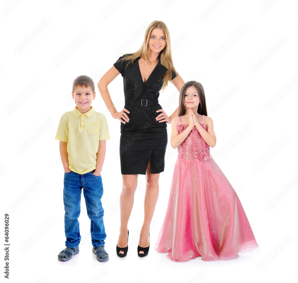 Happy smiling family Happy smiling family