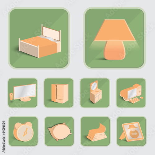 bad room icons set, Illustration eps 10
