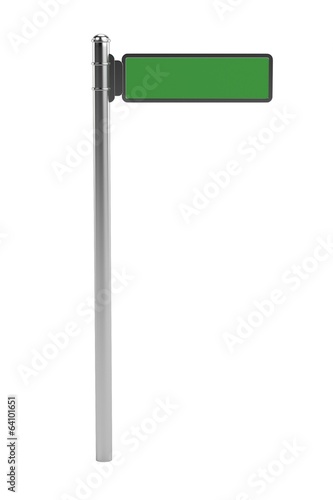 realistic 3d render of traffic sign
