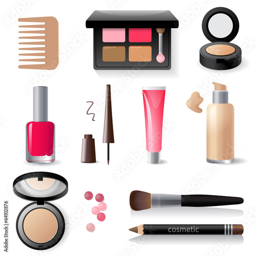 make-up icon set