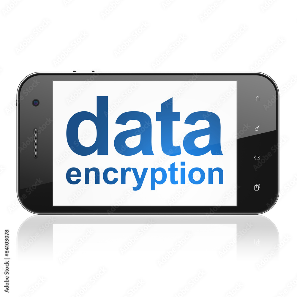 Protection concept: Data Encryption on smartphone Protection concept: Data Encryption on smartphone