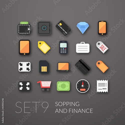 Flat icons set 9