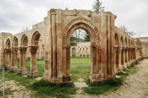 San Juan cloister ruins at Soria in Castilla Spain